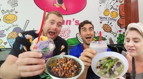 Gay Man and Fiancé Tries Filipino Car Wash Food in Los Angeles