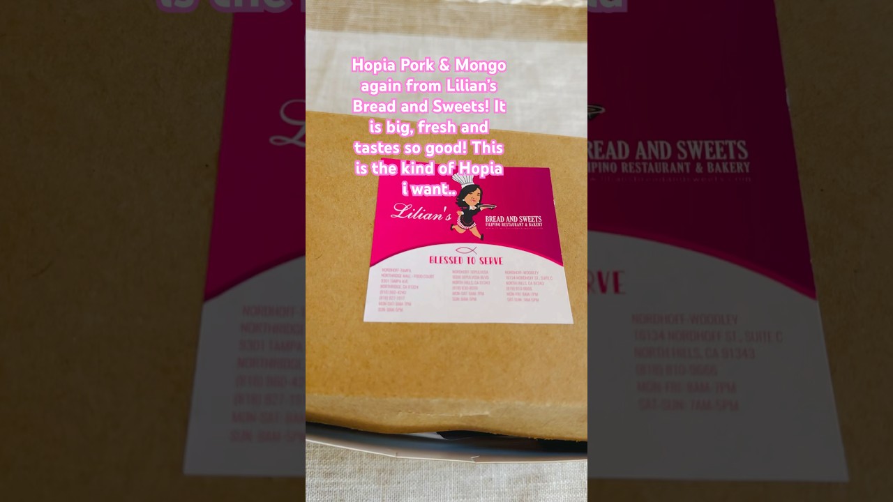 Hopia Pork/Mongo from Lilian's Bread and sweets!